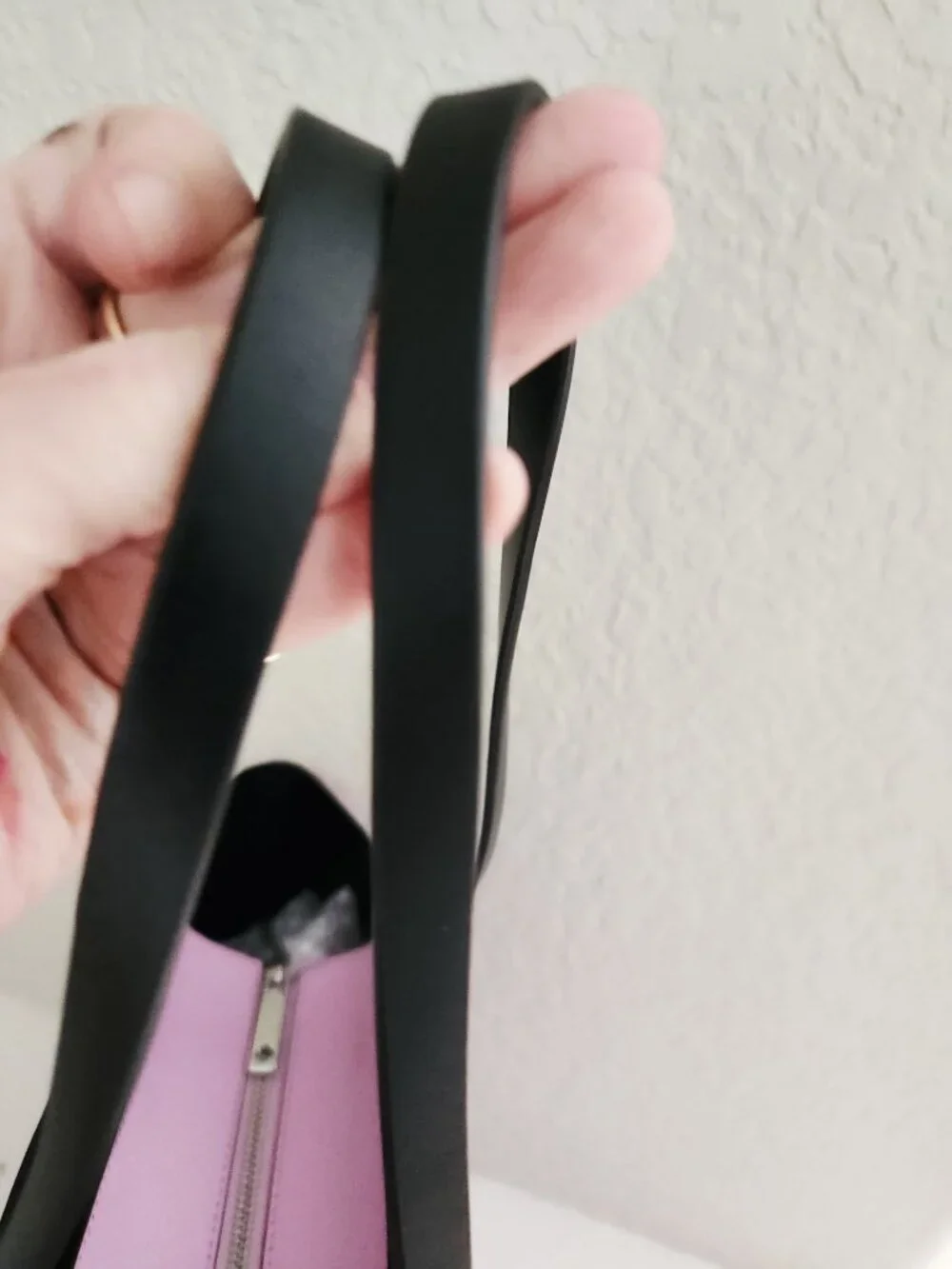 New Kate Spade NY Purple & Black Leather Shoulder Bag Satchel Purse
